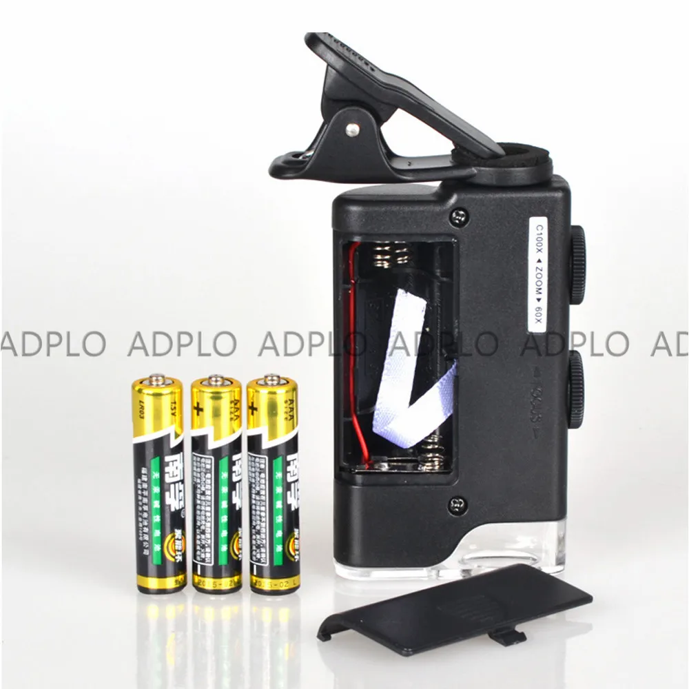 Прибор для микроскопа со светодиодным увеличительным стеклом и прищепкой|suit|suit