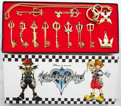 Коллекция 12 шт. Набор подвесок и ожерелий Kingdom Hearts Keyblade|box box|box setbox keychain |