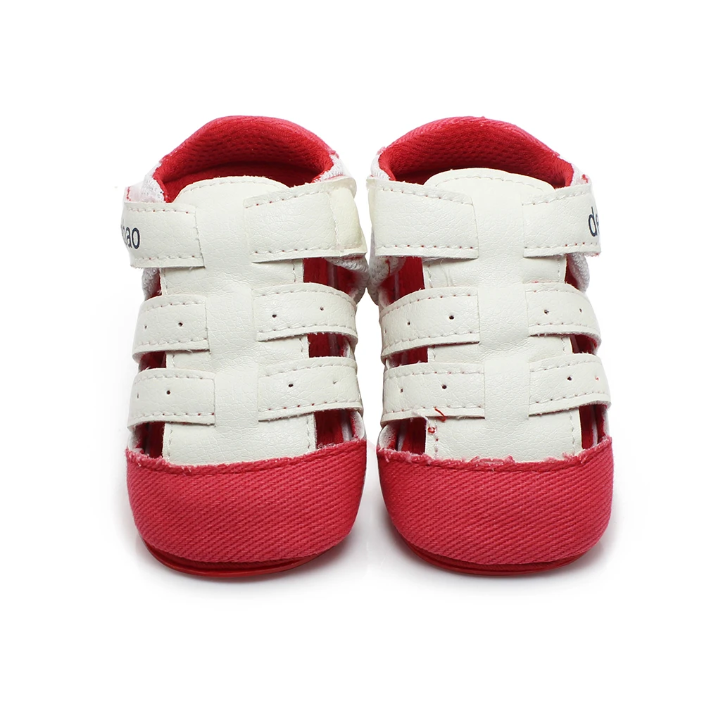 

2019 New Design Baby Sandals Green Stripe Summer Sandals For (0-18) Months Baby Shoes