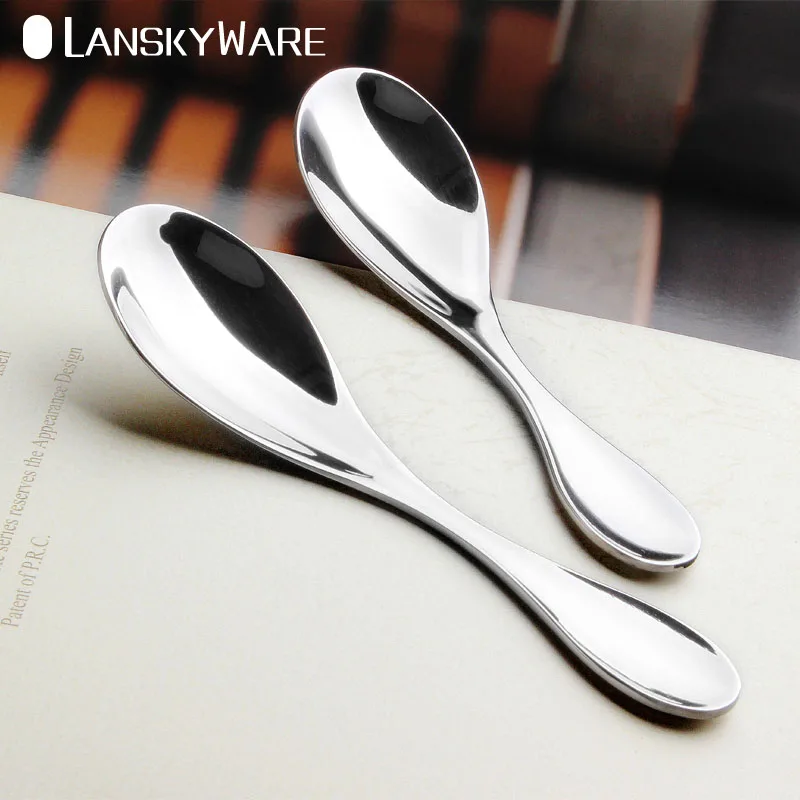LANSKYWARE детская ложка 304 нержавеющая сталь для супа детей столовая чайные кофейные