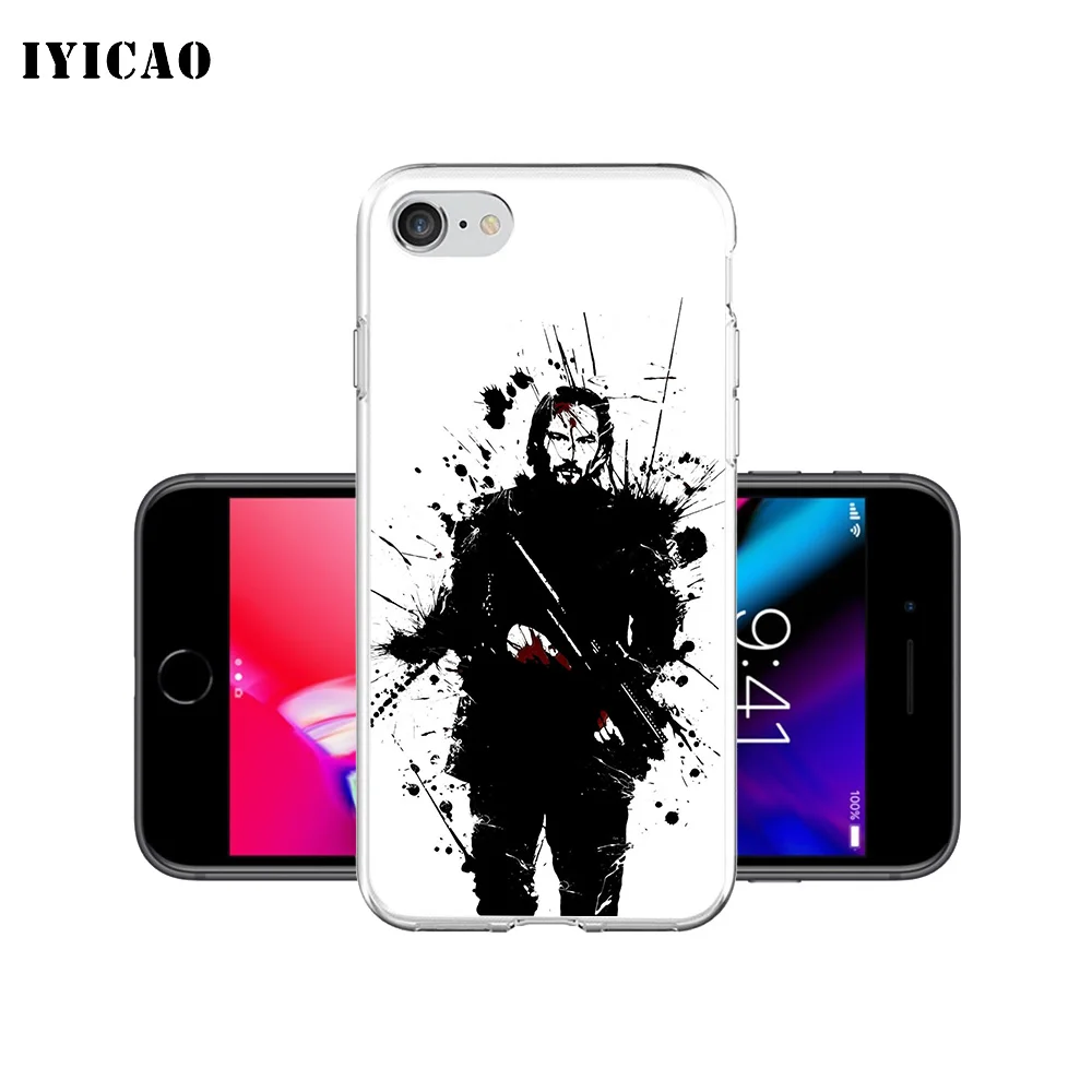 Мягкий силиконовый чехол IYICAO для iPhone X XR XS MAX 6 6s 7 8 Plus 5 5S SE TPU|Чехлы-накладки| |