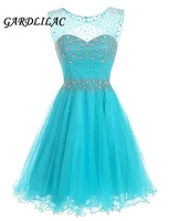 real pictures turquoise crystal short prom dress mini aline homecoming dresses beaded plus size cocktail party dresses g0130