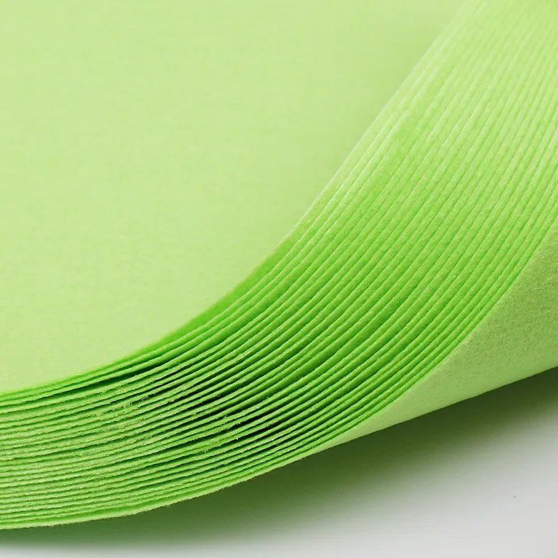 Яркий лаймовый зеленый тканевый Войлок чистый цвет DIY войлочный лист 30х30см