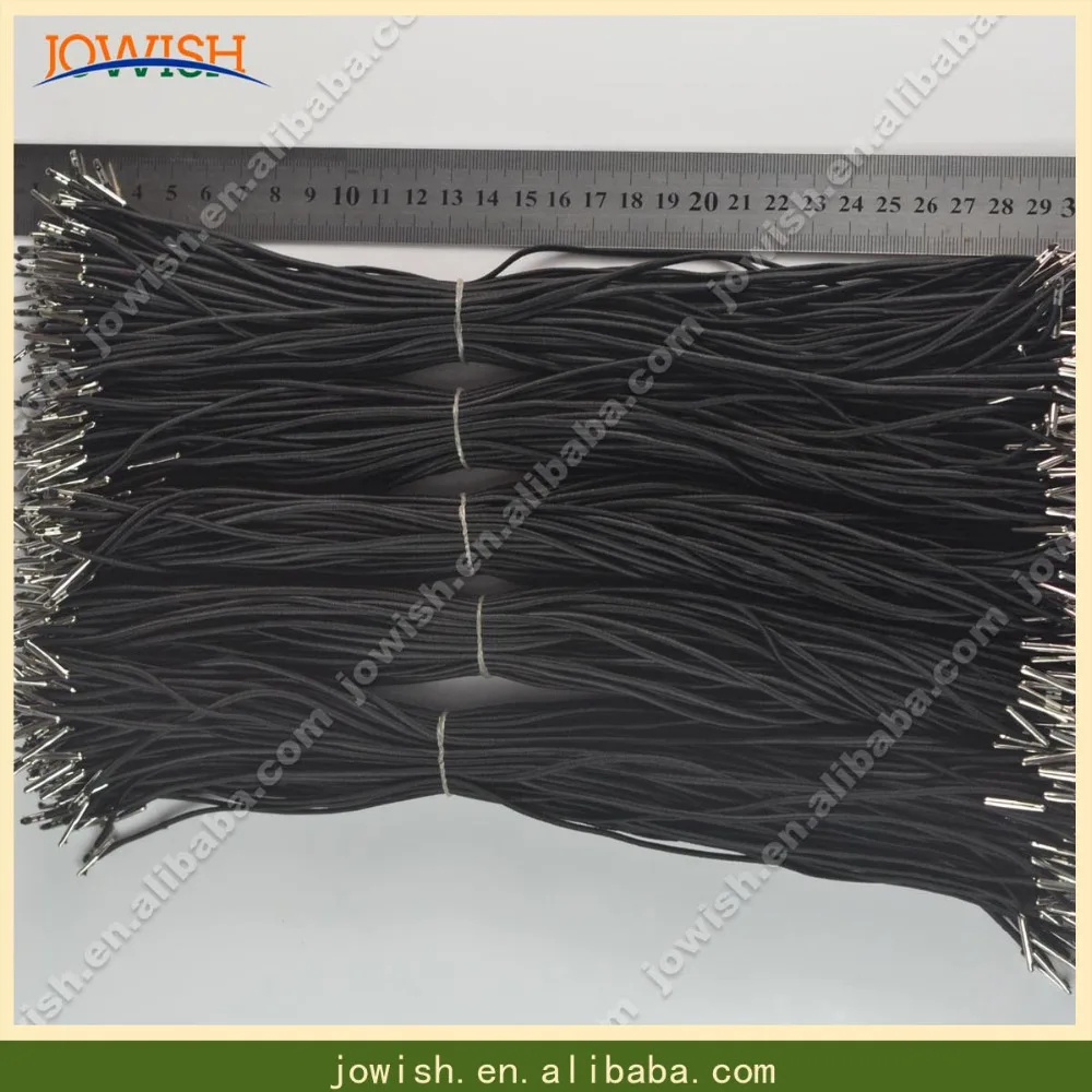 11.8'' elastic ribbon barbed cord 100 Pcs Black stretch bands for use on masks or party hats | Дом и сад