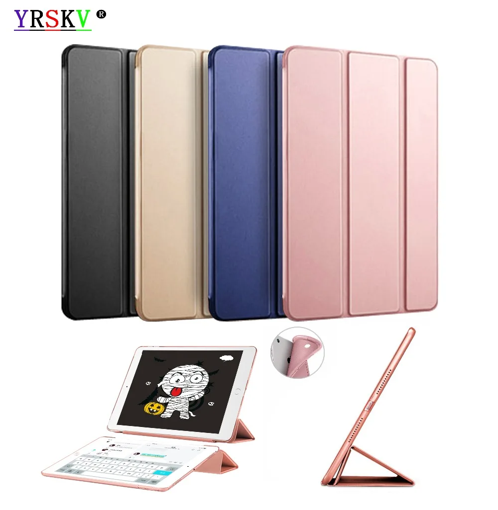 Чехол для iPad 9 7 дюйма 2018 / 2017 YRSKV ультратонкий легкий из искусственной кожи + чехол