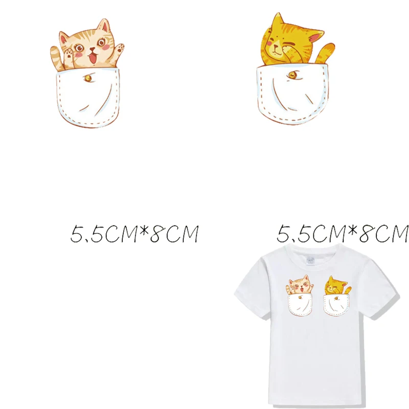 Мультяшные Милые Животные узоры патч милые Ca патчи для одежды Железный На