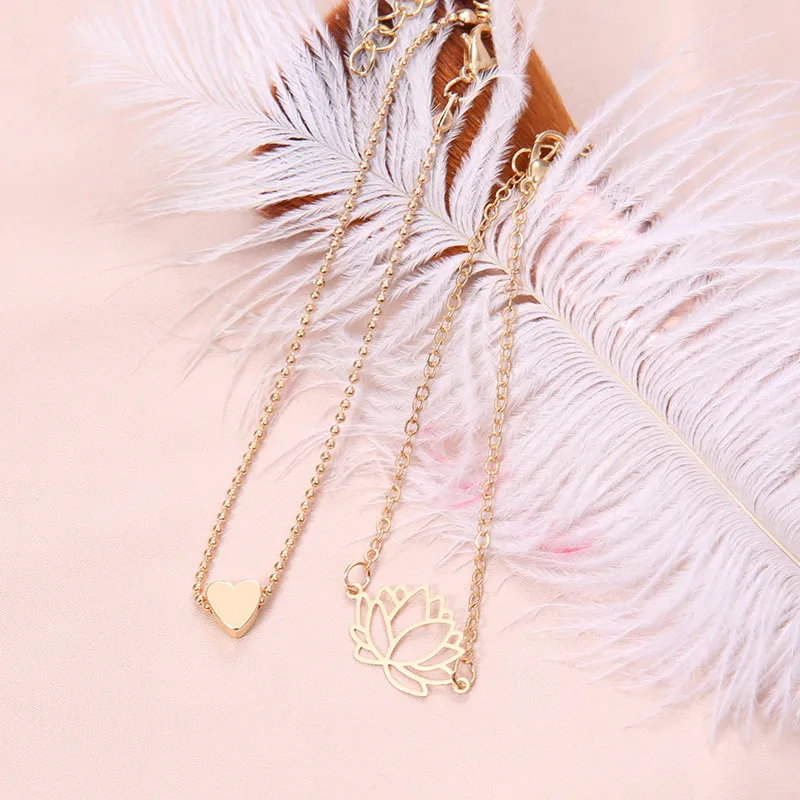 Европейский и американский стиль новинка простой женский браслет в форме лотоса