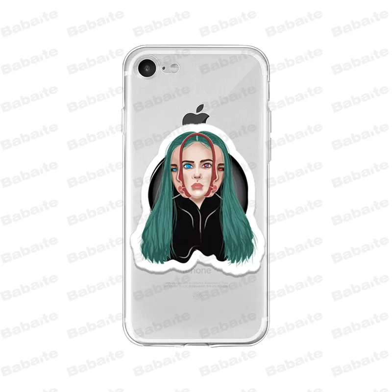 Babaite Billie eilish rainbow blohsh глаза океана Мягкий ТПУ силиконовый чехол для телефона iPhone X 5 5S SE 6 6splus 7 8 Plus XS MAX XR