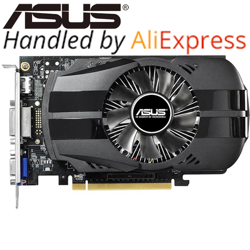 ASUS видео карта оригинальный GTX 750 1 ГБ 128bit GDDR5 Видеокарты для NVIDIA GeForce GTX750 HDMI DVI
