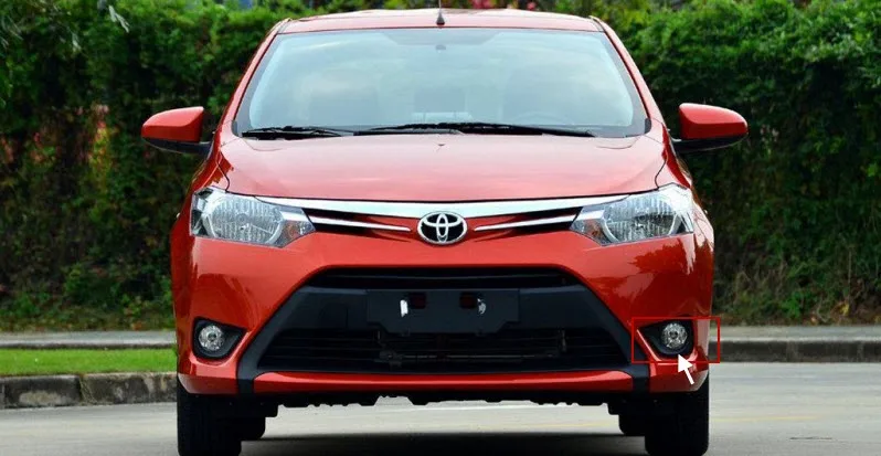 EEMRKE для Toyota Vios Yaris седан автостайлинг SMD 9 шт. светодиодные галогенные Противотуманные фары 12 В 55 Вт налобный противотуманный фонарь