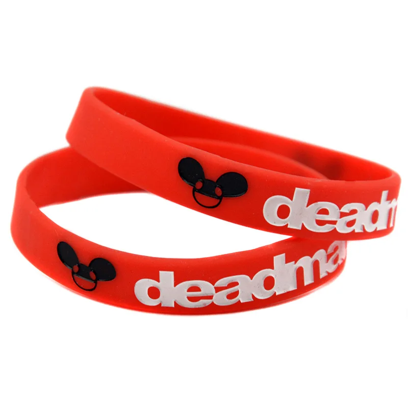 1 шт. силиконовый резиновый браслет Deadmau5 ширина 1/2 дюйма взрослый размер|Браслеты