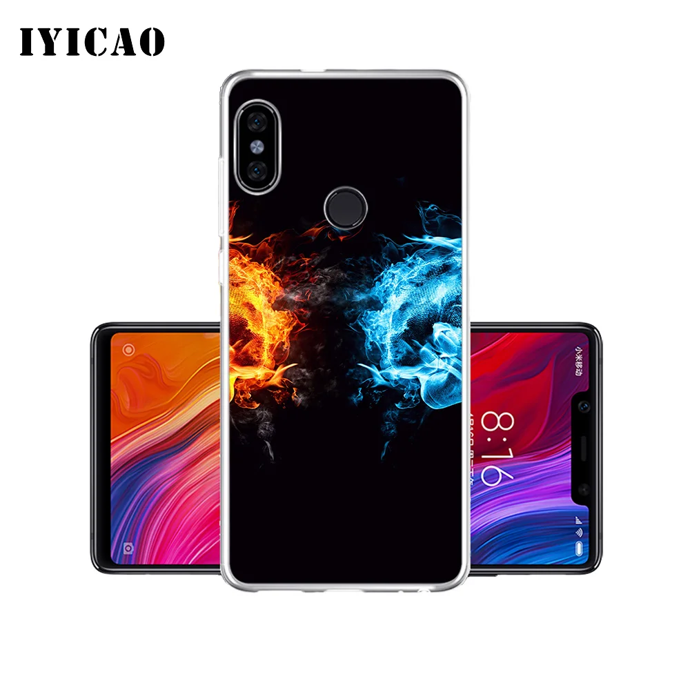 Мягкий силиконовый чехол для телефона IYICAO Fire Football sky moon Xiaomi Redmi 4A 5A 6A Note 7 6 5 Pro Plus 4X