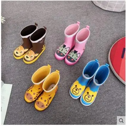 Ботинки детские резиновые для мальчиков сапоги от дождя детская обувь 65|Сапоги| |