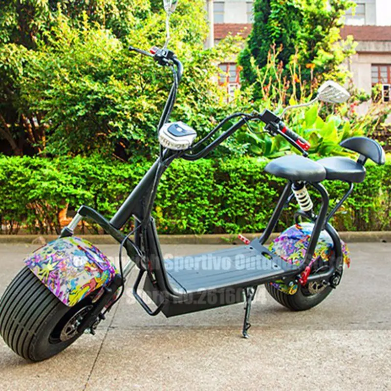 Электрический скутер Citycoco 1000 Вт литиевая шина для взрослых 12 А · ч езды на