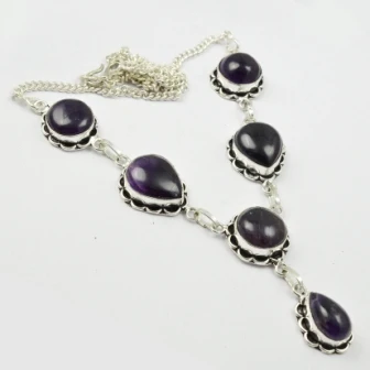 

Amethysts Necklace , 51 cm, N2366