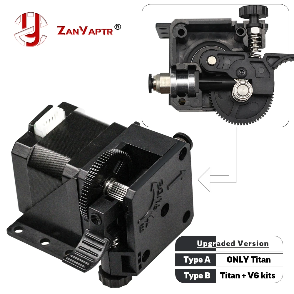 ZANYAPTR 3D принтер титановый экструдер наборы для настольных ПК FDM Reprap MK8 Kossel J head bowden