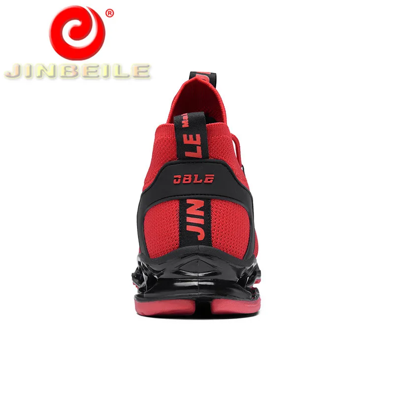 JINBEILE новые дышащие сетчатые мужские кроссовки бархатные теплые зимние