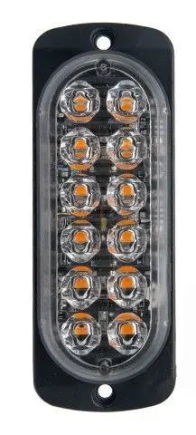 4x12/24V Янтарный мигающий Восстанавливающий стробоскоп светодиодный светильник с оранжевым грилем