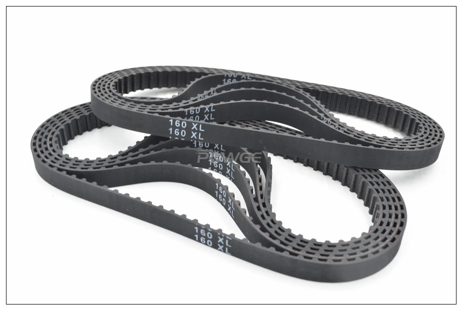 5pcs 160/162/164/166/168 XL Timing Belt W=025&quot 037&quotmm Perimeter 406.4/411.48/416.56/421.64/426.7mm Rubber Inch Trapezoid |