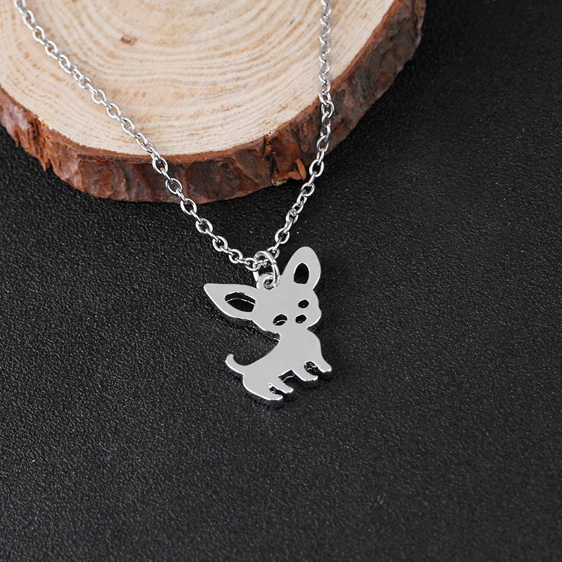 Ожерелье цепочка с подвеской в виде собаки или щенка|Ожерелья подвеской| |