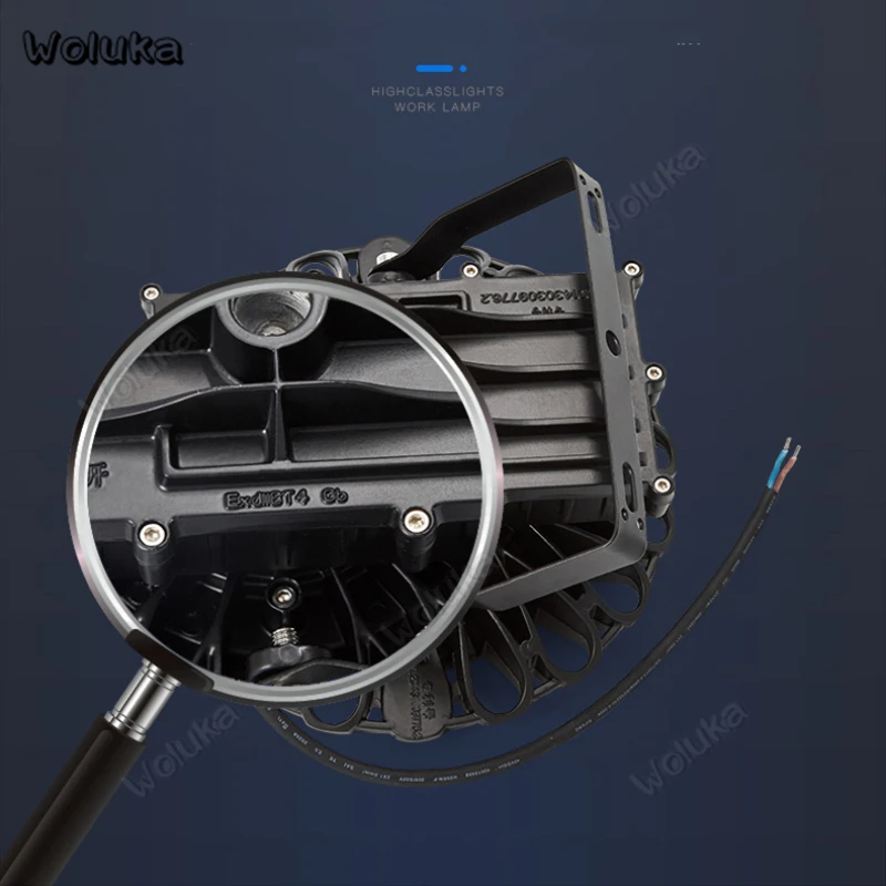 Взрывозащищенная лампа прожексветильник светодиодная KST для заправочной