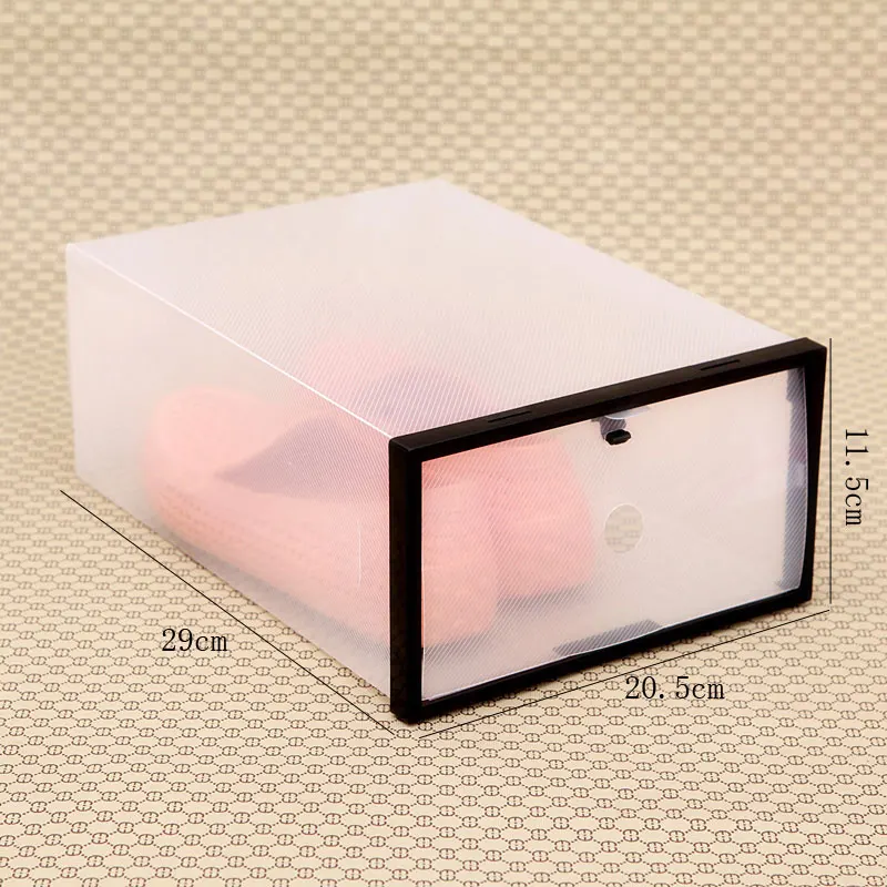 1 шт. прозрачный Пластик обувной коробке DIY Многофункциональный складной сильный