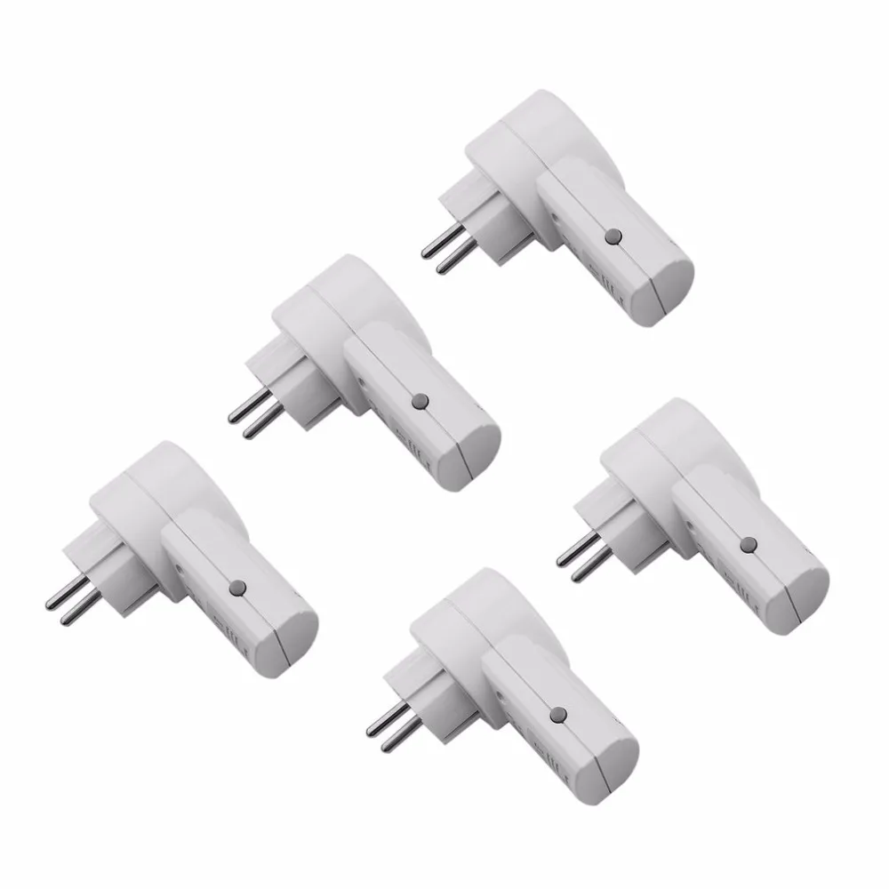 5 беспроводных смарт-розеток выключатель питания с Wi-Fi + 1 пульт дистанционного