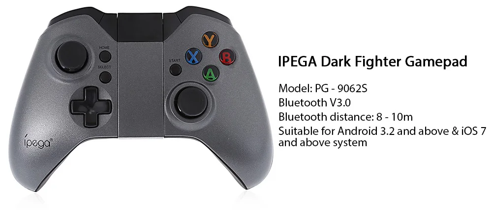 IPega PG-9062S PG 9062 S 9062 Беспроводной Bluetooth геймпад темно-боец игровой контроллер двойной мотор джойстик для iOS Xiaomi PC ТВ