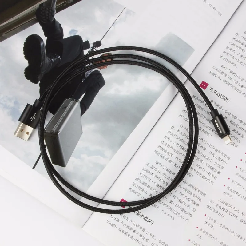 USB кабель для iPhone X USB кабель [3-Pack] 1 м/2 м/3 м, Suntaiho нейлоновый USB кабель 5 в 2,1 кабель для быстрой зарядки для iPhone 8 7 6 5 S Plus