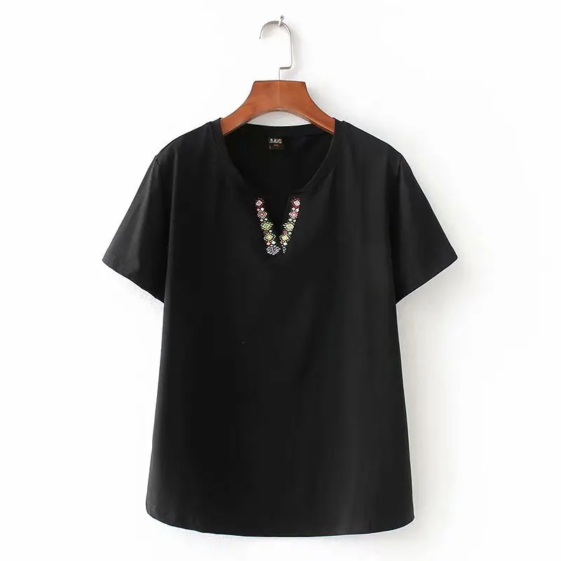 2019 Большие размеры повседневные футболки летняя женская одежда модные свободные