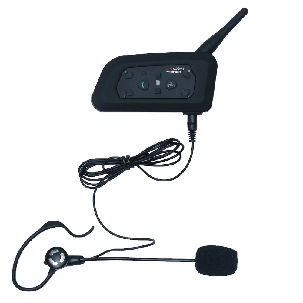 Новый мотоцикл Bluetooth Walkie Talkie гарнитура V6C полный дуплекс в режиме реального