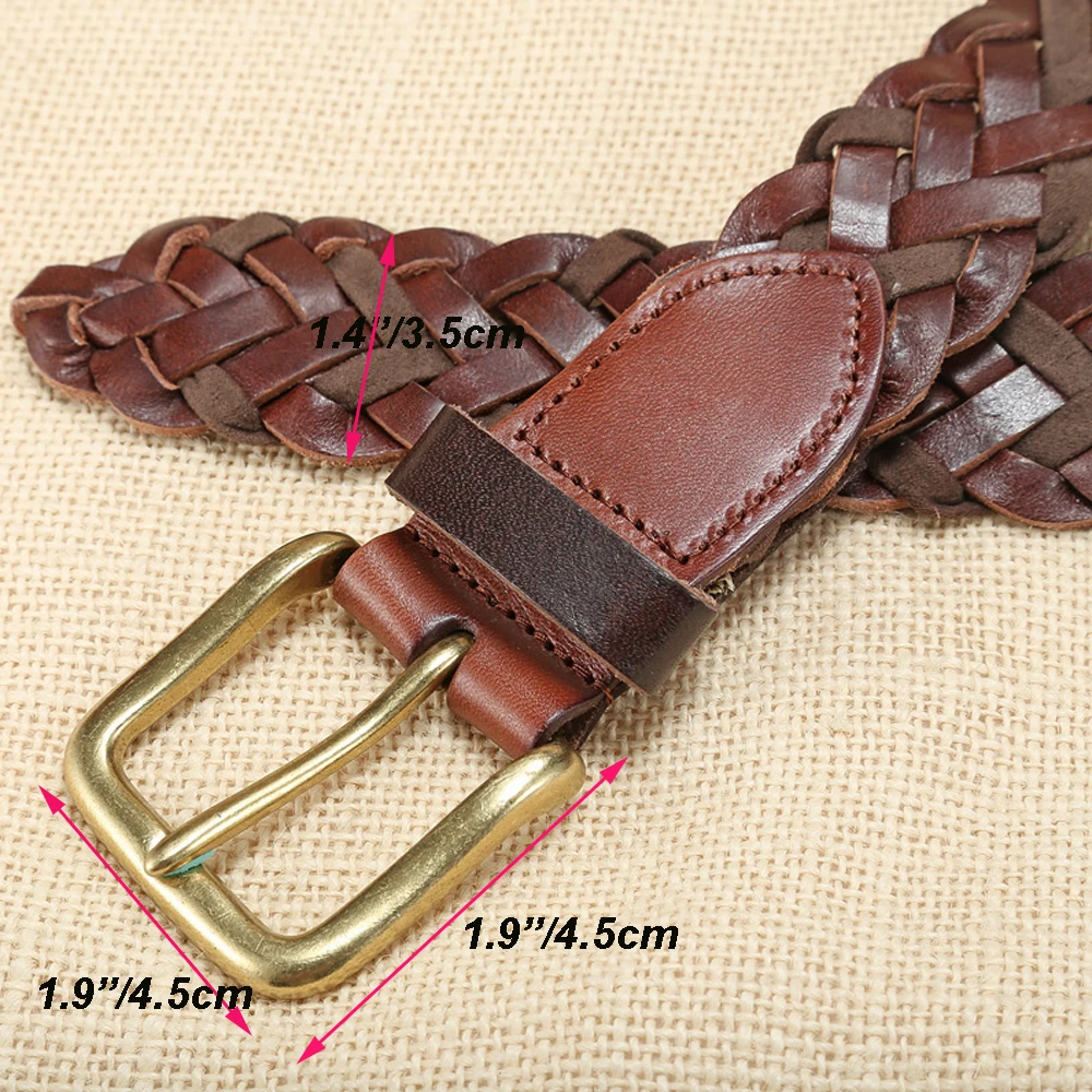 Плетеный кожаный пояс мужской ручной работы|leather men's belt|men beltbelts men leather |
