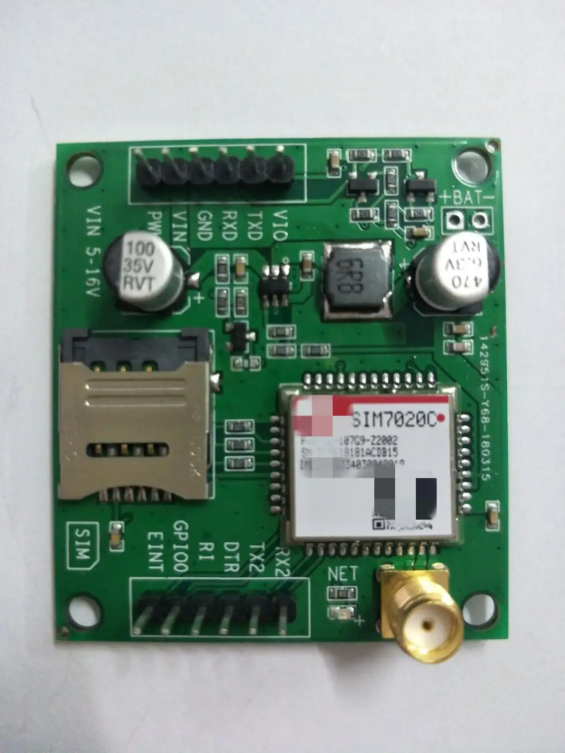 100% новая и оригинальная SIM7020E SIM7020C макетная плата Многополосная B1/B3/B5/B8 LTE NB-IoT