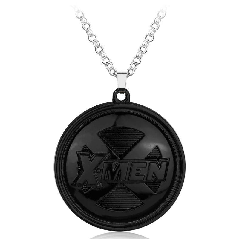 X-men Росомаха Логан матовый стальной двойной Dog Tag кулон ожерелье - Окраска металла: black