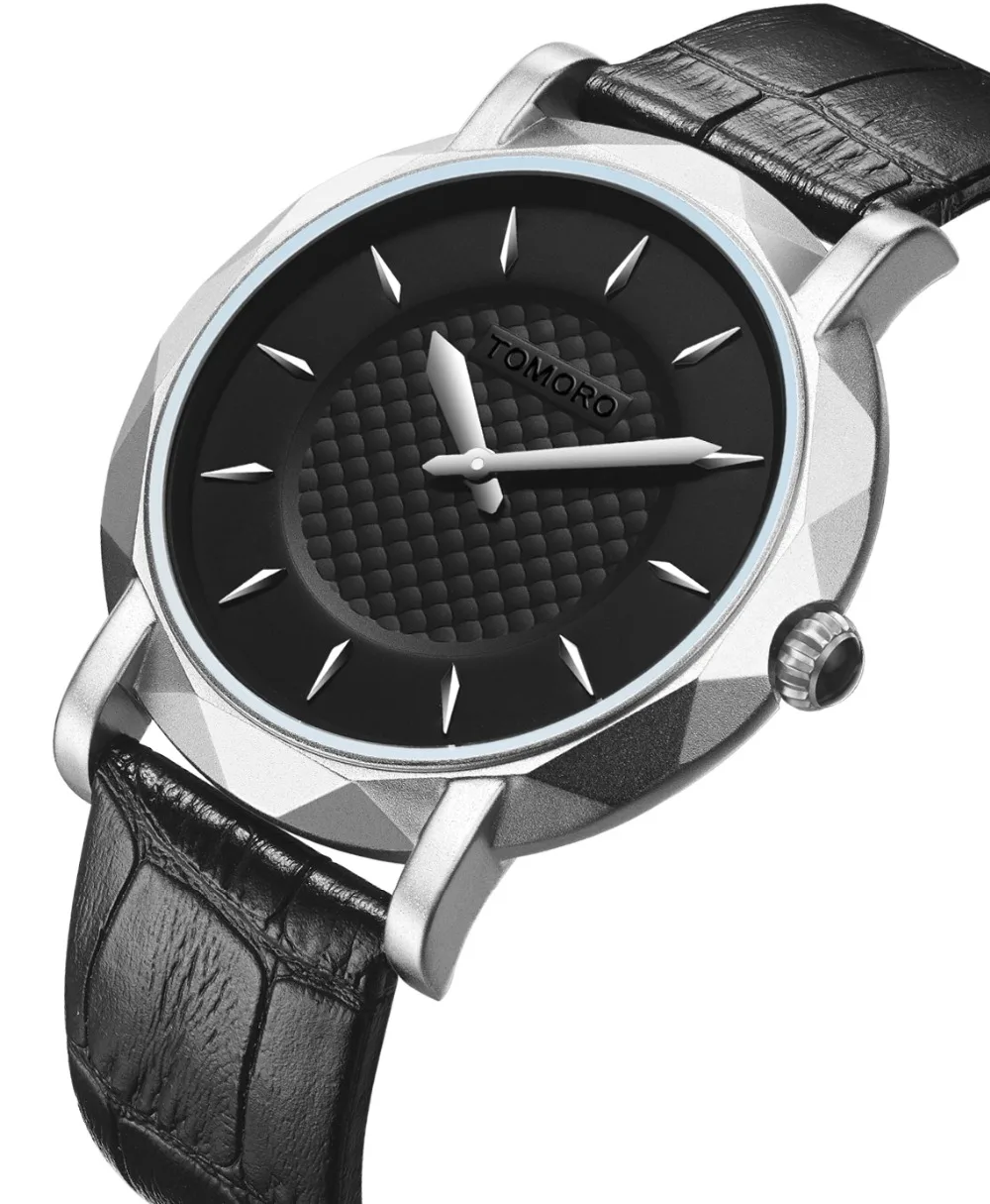 Часы TOMORO мужские модные повседневные кварцевые с кожаным ремешком|watch brand men|watch