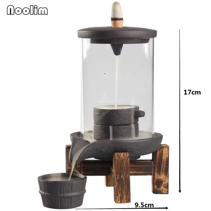 Курильница для благовоний Backflow с акриловым защитным покрытием керамическая