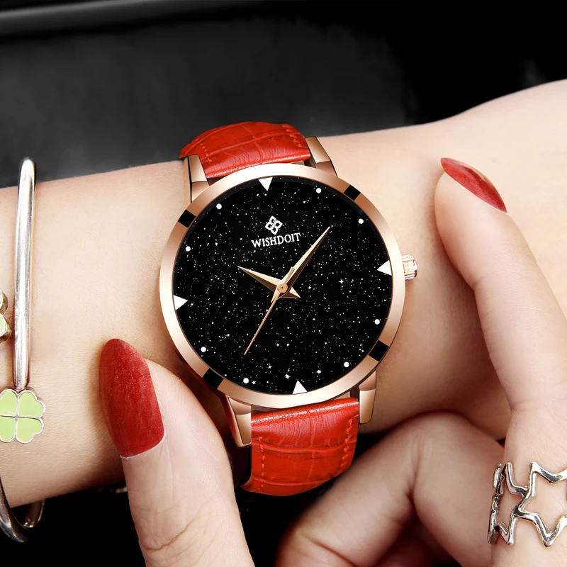 WISHODIT 2018 women watches Fashion dress ladies Watch Leather Quartz Wrist Relogio feminino girl Clock Montre Femme | Наручные часы