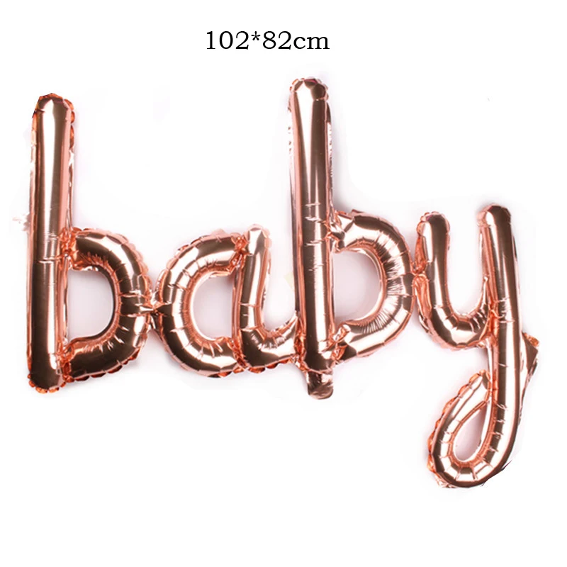 Gender Reveal Baby Boy Girl Letter Balloons Kids 1st Birthday Party Decoration Jumbo One Birthday Foil Balloon Baby Shower