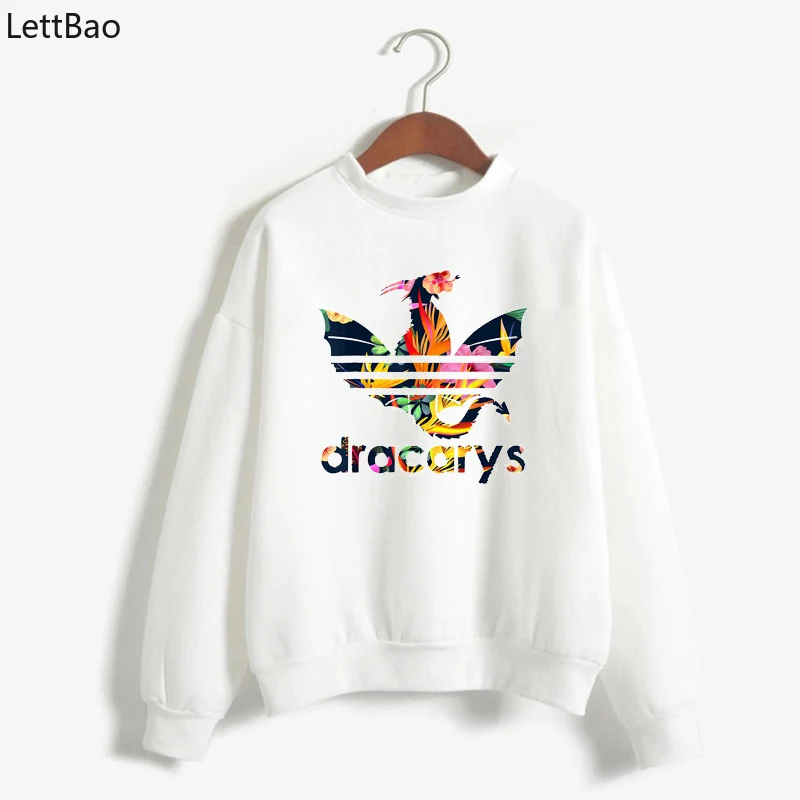 New Brand Dracarys Hoodies Sweatshirts Women Autumn Hip Hop korean Clothes Game of thrones Coats Plus Size kpop tumblr tops