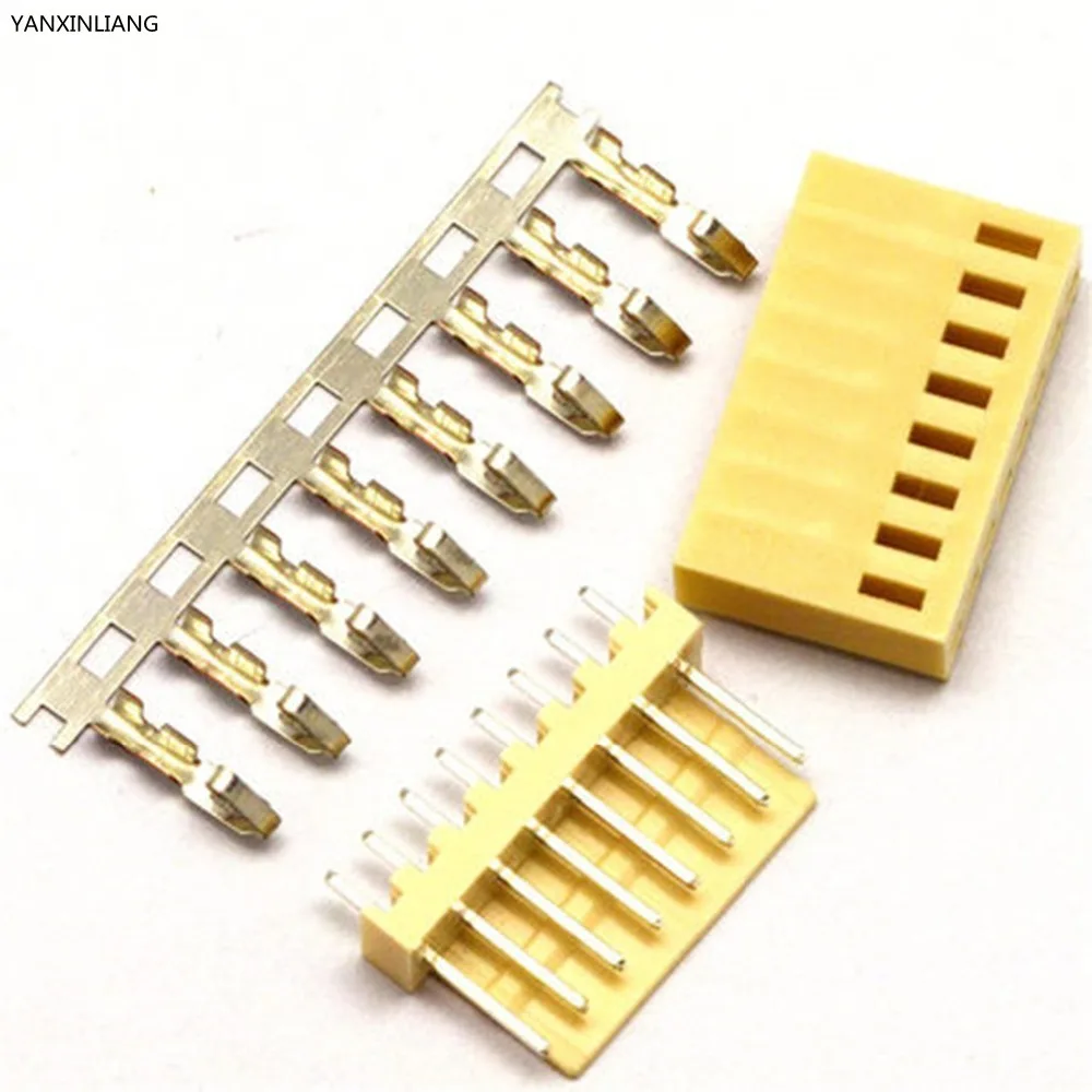 

20Sets KF2510 8Pin Connector Kit Straight Pitch 2.54mm Pin Header+Terminal+Housing