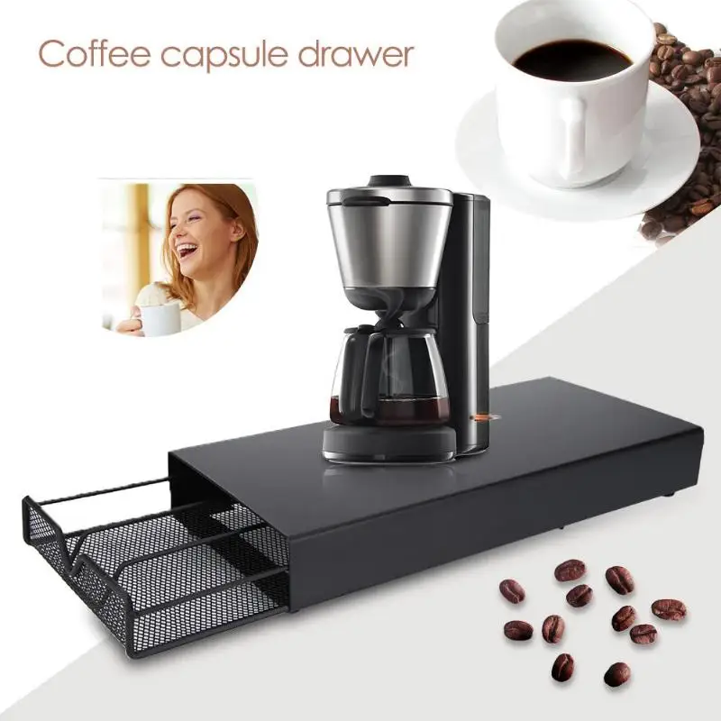 

Nespresso Drawer Storage30/40 Nespresso Capsules Coffee Pod Holder Stand Kitchen Metal Shelves Organization Drawer Free Shipping