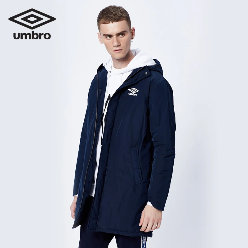 UMBRO осень зима теплая верхняя одежда пальто Новая мужская длинная одежда теплая флисовая куртка на молнии пальто спортивная одежда UI183AP2299