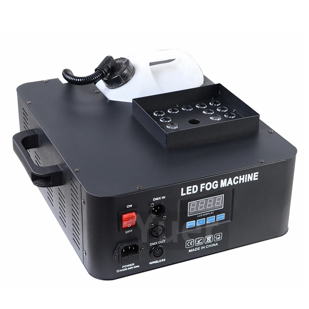 Professional DJ Equipment 1500W RGB 3IN1 Fog Machine Led Effects For Disco Party Club Halloween Decorations Stage Lighting | Лампы и