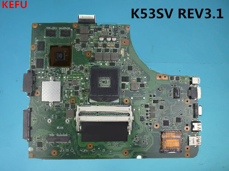 KEFU материнская плата для ASUS K53SV REV3.1 HM65 X53S A53S K53SJ K53SC P53S K53SM Тесты 100% OK|Материнские