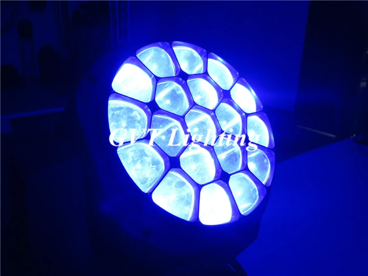 10 шт./лот Zoom LED 19*15 Вт Moving Head Light Beam Bee Eye Wash 19 шт. RGBW 4 в 1 Luces профессиональная сцена DJ