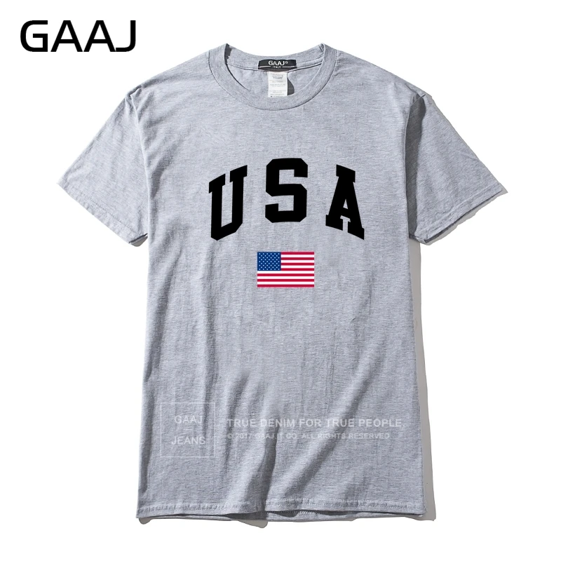 GAAJ, США, американский флаг, Мужская футболка, топ, высокое качество, футболки для мужчин, 3XL, футболка, принт, Homme, брендовая одежда, повседневная Уличная одежда