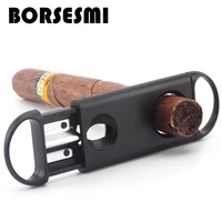creative plastic cigar scissors portable two in one cigar cutter cigar accessories metal smoking tools