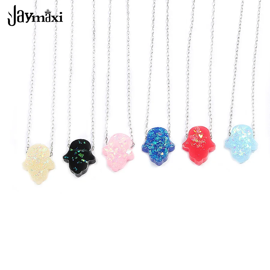 Jaymaxi Hamsa рука Фатима ожерелье 1 мм 45 см цепочка из нержавеющей стали для детей