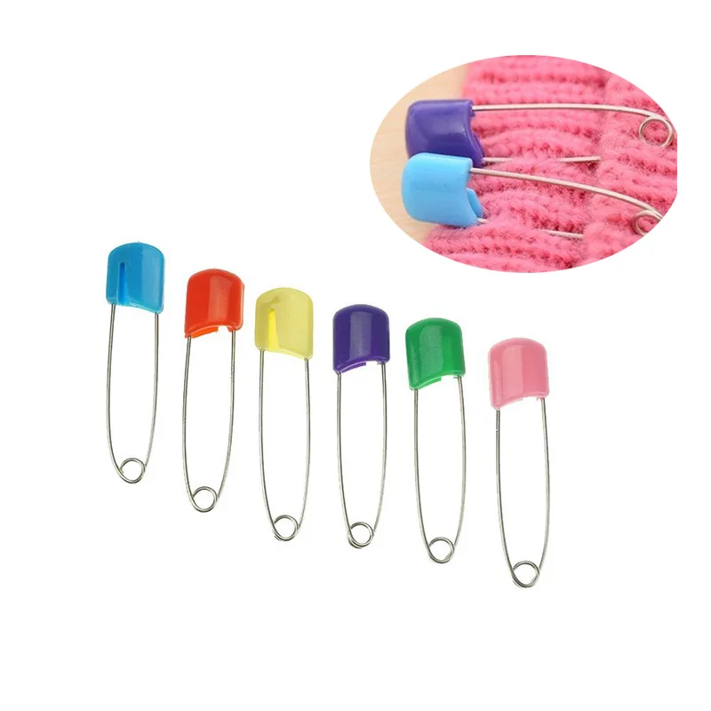 100 шт. большие прочные защитные булавки для малышей детей младенцев пластиковая