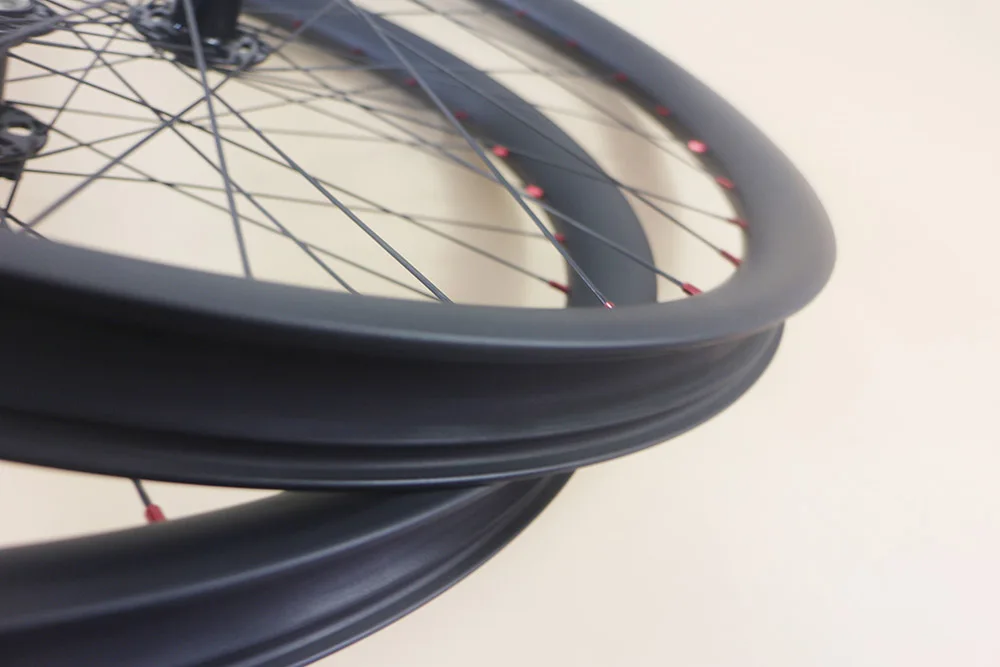 27.5er/29er Tubeless ready 40mm x 30mm MTB bike wheelset 32 spokes 650b Thru axel all mountain AM DH carbon wheels | Спорт и